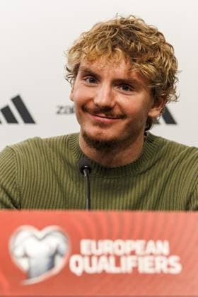 Nick Woltemade (Deutschland), Pressekonferenz, Luxemburg vs Deutschland, Fussball, WM Qualifikation Europa, 09. Spieltag, Saison 2025 2026, 13.11.2025 Luxemburg vs Deutschland, Fussball, WM Qualifikation Europa, 09. Spieltag, Saison 2025 2026, 13.11.2025 Copyright: xEibner-Pressefoto AlexanderxNeisx EP_ANS