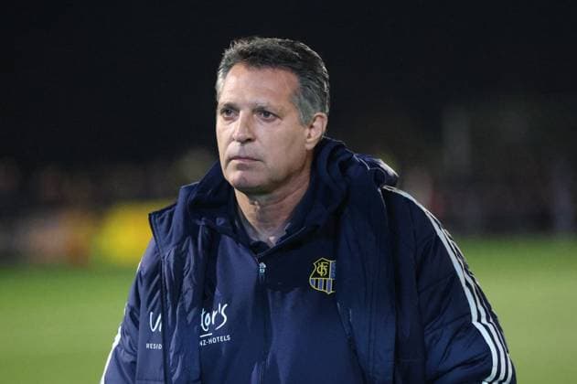 13.11.2025, Fussball, Herren, Sparkassen-Pokal Saarland, 2. Runde, Saison 2025 2026, SV Bliesmengen-Bolchen - 1. FC Saarbrücken, Trainer Alois Schwartz (1. FC Saarbruecken) Bliesmengen-Bolchen Burgwegstadion Saarland Deutschland (DE) Copyright: xSebastianxBachx