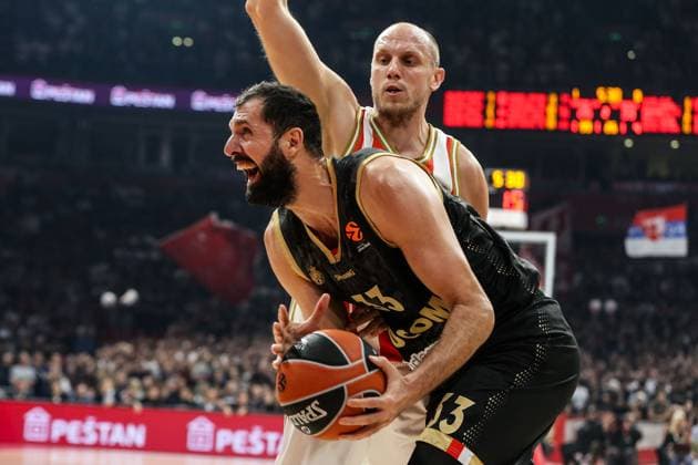 Basketball, EuroLeague, Roter Stern Belgrad - AS Monaco Crvena zvezda v Monaco - Euroleague BELGRADE, SERBIA - NOVEMBER 13: Nikola Mirotic (33) of Monaco in action during the Euroleague Week 11 basketball match between Crvena zvezda and Monaco at the Belgrade Arena in Belgrade, Serbia on November 13, 2025. Filip Stevanovic Anadolu Belgrade Serbia. Editorial use only. Please get in touch for any other usage.  Copyright: x2025xAnadoluxFilipxStevanovicx