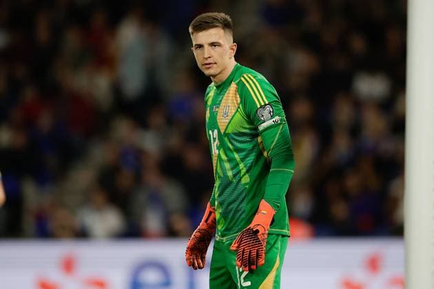 PARIS, FRANCE - 13 NOVEMBER 2025: Anatoliy Trubin (Ukraine) during the football match between European Qualifiers for the 2026 FIFA World Cup, WM, Weltmeisterschaft, Fussball WM, Weltmeisterschaft, Fussball, France and Ukraine at Parc des Princes Copyright: AntonioxBorga