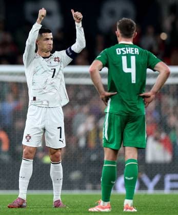 2026 FIFA World Cup, WM, Weltmeisterschaft, Fussball Qualifier Group F, Aviva Stadium, Dublin 13 11 2025 Republic of Ireland vs Portugal Portugal s Cristiano Ronaldo leaves the field after receiving a red card Cristiano Ronaldo leaves the field after receiving a red card 13 11 2025  Copyright: x INPHO NickxElliottx IMG_0063