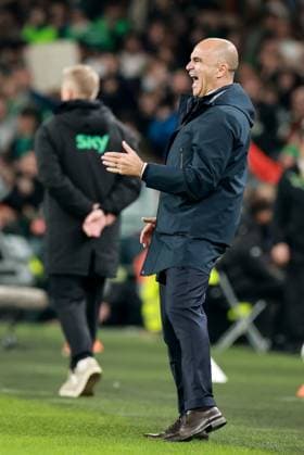 2026 FIFA World Cup, WM, Weltmeisterschaft, Fussball Qualifier Group F, Aviva Stadium, Dublin 13 11 2025 Republic of Ireland vs Portugal Portugal s Manager Roberto Martinez reacts Roberto Martinez reacts 13 11 2025  Copyright: x INPHO MorganxTreacyx 0U6A1647