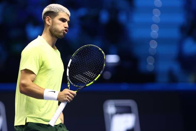 Carlos Alcaraz (Spain) , day 5, Nitto ATP, Tennis Herren Finals 2025, INALPI Arena, November 13, 2025, Turin, Italy.