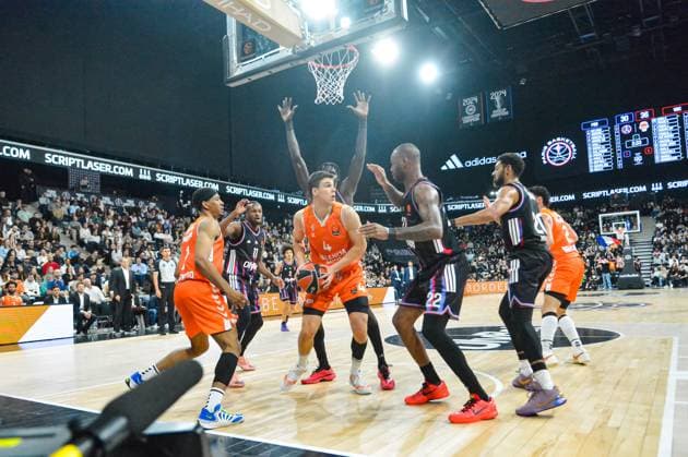 BASKET : Paris Basketball vs Valence Basket Club - Euroligue - JournÃ e 11 - 13 11 25 Jaime Pradilla (Valence BC) ParisFrance  Copyright: xBaptistexAutissierx