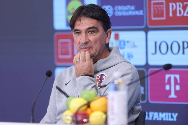 Croatia press and training session: FIFA World Cup, WM, Weltmeisterschaft, Fussball 2026 Qualifiers Head Coach of Croatia Zlatko Dalic speaks with a media on a press conference, PK, Pressekonferenz ahead of the training session at HNK Rijeka Stadium in Rijeka, Croatia, on November 13, 2025. ahead of the European Qualifiers for the 2026 FIFA World Cup Matchday 9 match between Croatia and Faroe Islands.  NelxPavletic PIXSELL