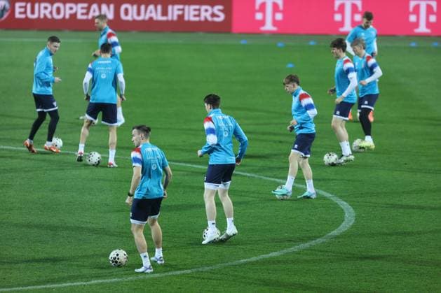 Rijeka: NogometaÅ¡i Farskih otoka odradili trening uoÄi utakmice protiv Hrvatske Players of Faroe Islands during the training session at HNK Rijeka Stadium in Rijeka, Croatia, on November 13, 2025. ahead of the European Qualifiers for the 2026 FIFA World Cup, WM, Weltmeisterschaft, Fussball Matchday 9 match between Croatia and Faroe Islands.  NelxPavletic PIXSELL