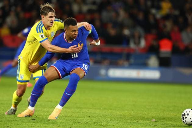 November 13, 2025, Paris, Ile-De-France, France: KYLIAN MBAPPE of France in the FIFA World Cup, WM, Weltmeisterschaft, Fussball 2026 European Qualifiers group D stage game between FRANCE and UKRAINE at the Parc des Princes in Paris, France Paris France - ZUMAc179 20251113_zep_c179_143 Copyright: xMickaelxChavetx