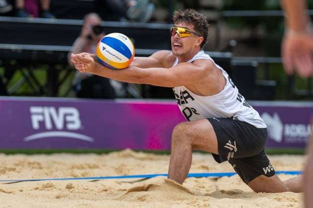 RECORD DATE NOT STATED ADELAIDE, AUSTRALIA - NOVEMBER 14: Lui Wuest (Player 2, GER) during the Beach volleyball, Beachvolleyball World Championships at Adelaide on November 14, 2025 in Adelaide, Australia. Australia Copyright: xBEAUTIFULxSPORTS PeterxWeberx