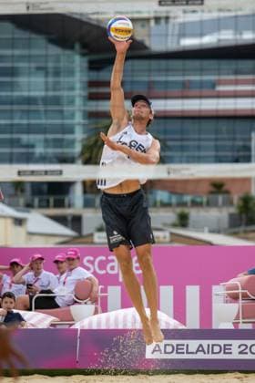 RECORD DATE NOT STATED ADELAIDE, AUSTRALIA - NOVEMBER 14: Lui Wuest (Player 2, GER) during the Beach volleyball, Beachvolleyball World Championships at Adelaide on November 14, 2025 in Adelaide, Australia. Australia Copyright: xBEAUTIFULxSPORTS PeterxWeberx