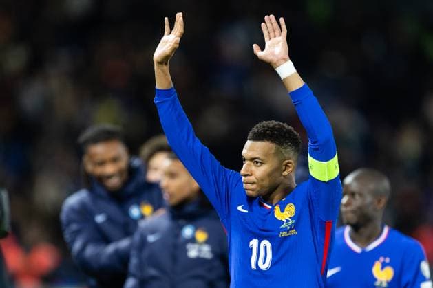 France v Ukraine - FIFA World Cup, WM, Weltmeisterschaft, Fussball 2026 Qualifier Kylian Mbappe of France celebrates after winning the 2026 World Cup qualifiers Europe zone group D football match between France and Ukraine at the Parc des Princes stadium in Paris, France Paris France  Copyright: xIbrahimxEzzatx originalFilename:ezzat-notitle251113_np4Vv.jpg