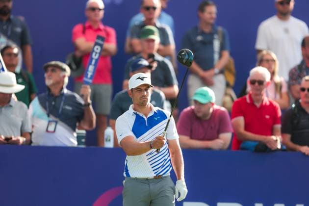 DUBAI, UNITED ARAB EMIRATES - 14.11.2025: Adrien SADDIER (FRA) DP World Tour Championship Dubai at Jumeirah Golf Estates on November 14, 2025 in Dubai, United Arab Emirates.
