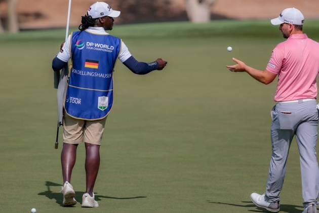 DUBAI, UNITED ARAB EMIRATES - 14.11.2025: Nicolai VON DELLINGSHAUSEN (GER) DP World Tour Championship Dubai at Jumeirah Golf Estates on November 14, 2025 in Dubai, United Arab Emirates.