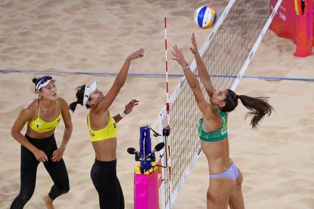 Beach volleyball, Beachvolleyball WORLD CHAMPIONSHIPS, Taliqua Clancy and Jana Milutinovic (AUS) v Yan X. and Xia X.Y (CHN) during The Beach Volleyball World Championships at Pinky Flat in Adelaide, Friday, November 14, 2025. ( NO ARCHIVING, EDITORIAL USE ONLY ADELAIDE SOUTH AUSTRALIA AUSTRALIA  Copyright: xMATTxTURNERx 20251114147582579421