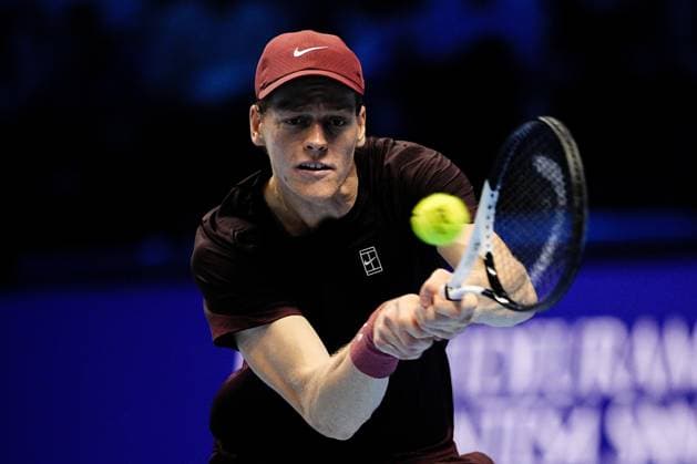on the singles tennis match of the ATP, Tennis Herren World Tour Finals agains at the Inalpi Arena in Turin, Italy - Friday, Nov. 14, 2025. -  Copyright: xMarcoxAlpozzi LaPressex
