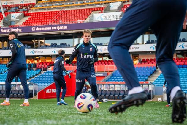 251114 Kristian Arnstad of the Norwegian national football team during a training session on November 14, 2025 in Oslo. Photo: Vegard Grott BILDBYRAN kod VG VG0832 bbeng fotball football soccer fotboll FIFA World Cup, WM, Weltmeisterschaft, Fussball qualifiers vm-kvalifisering vm kvalik vm kval norge norway trening träning training practice Copyright: VEGARDxGRoTT BB251114VG006