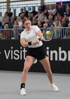 Billie Jean King Cup 2025 Play-Offs, TC Ismaning, Muenchen, Deutschland, Team Germany, Ella Seidel Tennis - Billie Jean King Cup 2025 - ITF Billie Jean King Cup - TC Ismaning - Ismaning - Bayern - Deutschland - 14 November 2025. Copyright: xJuergenxHasenkopfx
