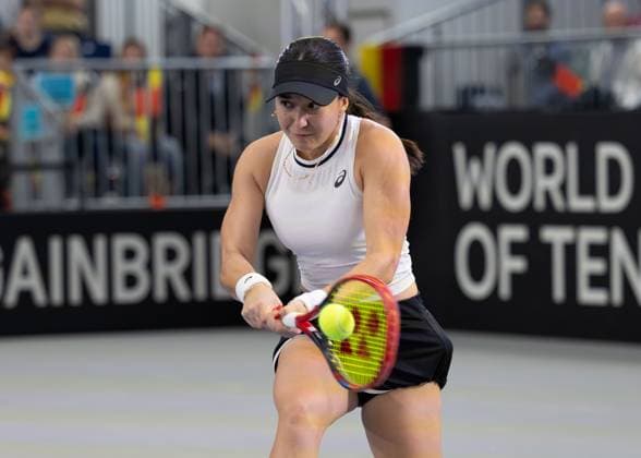 Billie Jean King Cup 2025 Play-Offs, TC Ismaning, Muenchen, Deutschland, Eroeffnungsfeier, Team Germany, Eva Lys Tennis - Billie Jean King Cup 2025 - ITF Billie Jean King Cup - TC Ismaning - Ismaning - Bayern - Deutschland - 14 November 2025. Copyright: xJuergenxHasenkopfx
