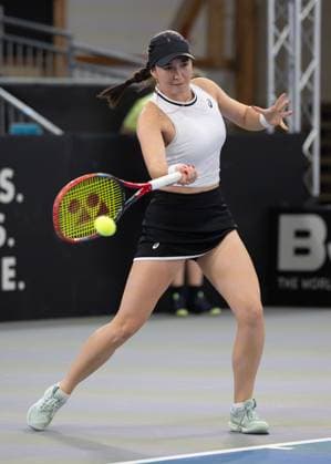 Billie Jean King Cup 2025 Play-Offs, TC Ismaning, Muenchen, Deutschland, Eroeffnungsfeier, Team Germany, Eva Lys Tennis - Billie Jean King Cup 2025 - ITF Billie Jean King Cup - TC Ismaning - Ismaning - Bayern - Deutschland - 14 November 2025. Copyright: xJuergenxHasenkopfx