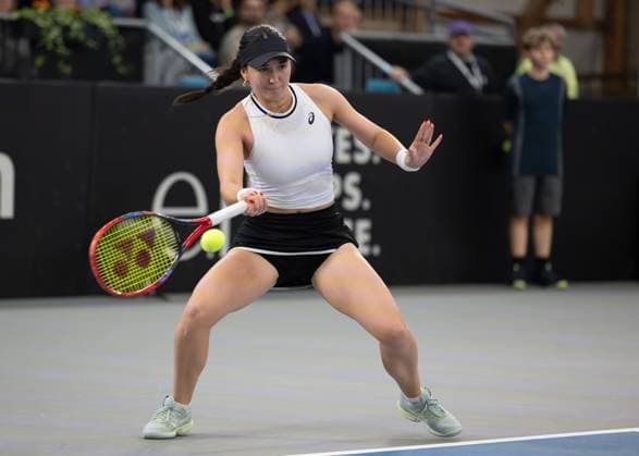 Billie Jean King Cup 2025 Play-Offs, TC Ismaning, Muenchen, Deutschland, Eroeffnungsfeier, Team Germany, Eva Lys Tennis - Billie Jean King Cup 2025 - ITF Billie Jean King Cup - TC Ismaning - Ismaning - Bayern - Deutschland - 14 November 2025. Copyright: xJuergenxHasenkopfx