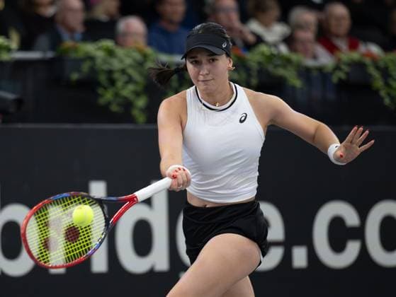 Billie Jean King Cup 2025 Play-Offs, TC Ismaning, Muenchen, Deutschland, Eroeffnungsfeier, Team Germany, Eva Lys Tennis - Billie Jean King Cup 2025 - ITF Billie Jean King Cup - TC Ismaning - Ismaning - Bayern - Deutschland - 14 November 2025. Copyright: xJuergenxHasenkopfx