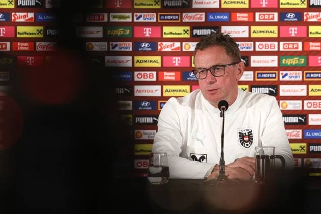 SOCCER - FIFA WC quali, CYP vs AUT PAPHOS,CYPRUS,14.NOV.25 - FIFA World Cup, WM, Weltmeisterschaft, Fussball 2026, European Qualifiers, group stage, OEFB international match, Länderspiel, Nationalmannschaft Cyprus vs Austria, preview, press conference, PK, Pressekonferenz AUT. Image shows head coach Ralf Rangnick (AUT).  GEPAxpictures xArminxRauthner