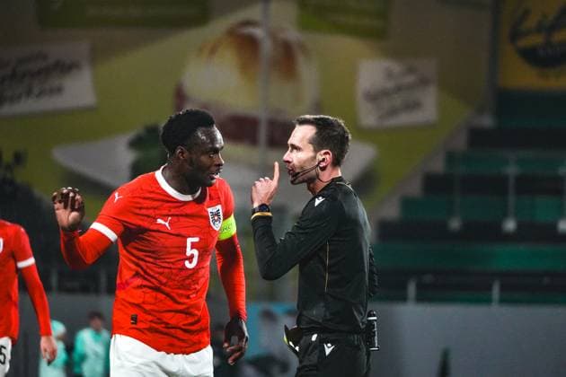 Fussball Österreich, FIFA EM EURO U21, U 21 Qualifikation Gruppe I UEFA 2026, Spieltag 1 - ÖFB Österreich U21 vs. Belgien U21 RBFA - BWT X Oberösterreichische Arena Stadion Ried (Ried, Österreich): Samson Baidoo (Österreich U21, 5) Copyright: xLukasxBierederx