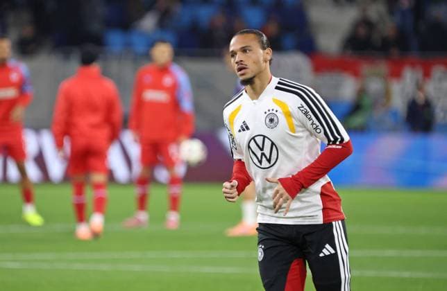 14.11.2025, Fussball, Herren, Qualifikation, European Qualifiers, Luxemburg - Deutschland, Leroy Sane (Deutschland) Luxemburg Stade de Luxembourg Luxemburg Luxemburg (LUX) Copyright: xFabianxKleerx