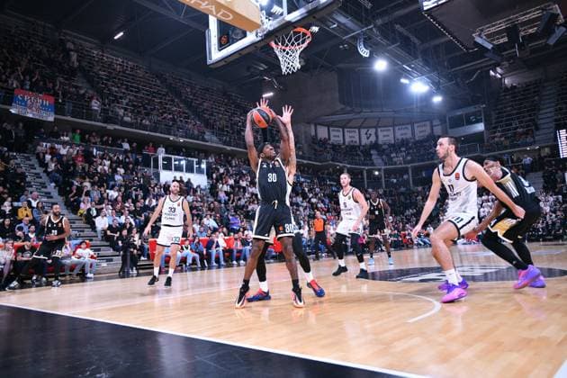 Basketball : Turkish Euroleague match between LDLC ASVEL and Partizan Mozzart Bet Belgrade on november 14th, 2025 at the Astroballe (Villeurbanne, France) Glynn Watson Jr. from LDLC ASVEL during the Turkish Airlines Euroleague match between LDLC ASVEL and Partizan Mozzart Bet Belgrade on november 14th, 2025 at the Astroballe (Villeurbanne, France)  Copyright: xCYRILxALISTERxLESTAGEx
