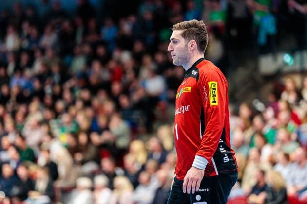 Domenico Ebner (SC DHfK Leipzig, 01) GER, GWD Minden vs. SC DHfK Leipzig, Handball, 1. Bundesliga, 12. Spieltag, Spielzeit 2025 2026, 14.11.2025 GER, GWD Minden vs. SC DHfK Leipzig, Handball, 1. Bundesliga, 12. Spieltag, Spielzeit 2025 2026, 14.11.2025 Luebbecke Copyright: xEibner-Pressefoto JanxRollingerx EP_JSK
