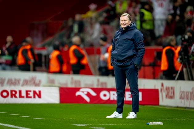 Netherlands trainer Ronald Koeman during the match FOOTBALL - EUROPEAN QUALIFIERS - POLAND - NETHERLANDS at the PGE Narodowy (National Stadium) for the FIFA World Cup, WM, Weltmeisterschaft, Fussball 2026 UEFA Qualifiers - Group G - Matchday 9 season 2025-2026 in WARSAW, Poland on 14 november 2025, (photo by Stefan Koops EYE4images DeFodi Images)