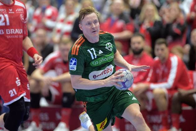 August Baskar Pedersen (TSV Hannover-Burgdorf 17) , GER, MT Melsungen - TSV Hannover-Burgdorf, Handball, 1. Bundesliga, 12. Spieltag, Saison 2025 2026, 14.11.2025, GER, MT Melsungen - TSV Hannover-Burgdorf, Handball, 1. Bundesliga, 12. Spieltag, Saison 2025 2026, 14.11.2025 Kassel Copyright: xEibner-Pressefotox xRolandxSippex EP_RSL