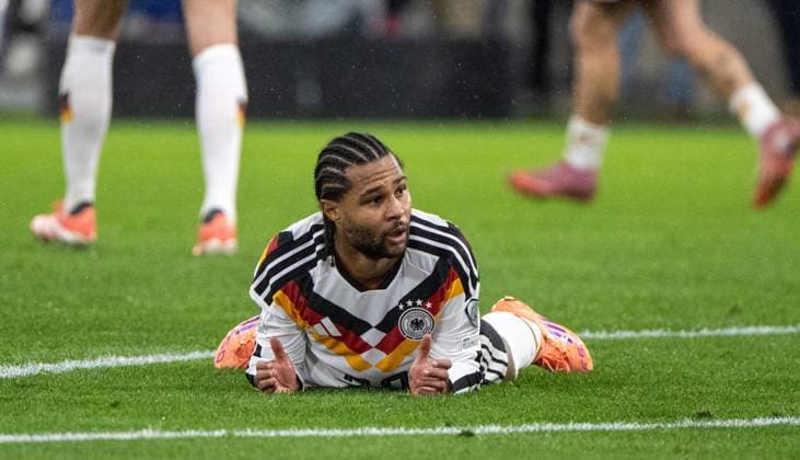 Fussball, Herren, Saison 2025 26, WM-Qualifikation (Gruppe A, 9. Spieltag), Luxemburg - Deutschland, Serge Gnabry (Deutschland), 14.11 2025, Copyright: xMatthiasxKochx