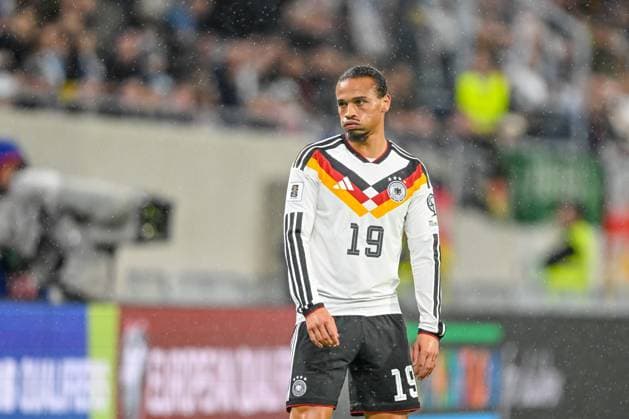 Leroy Sane (Germany) Looks on during the FIFA World Cup, WM, Weltmeisterschaft, Fussball 2026 qualifier match between Luxembourg and Germany at Stade de Luxembourg on November 14, 2025 in Luxembourg, Luxembourg. (Photo by Harry Langer DeFodi Images)