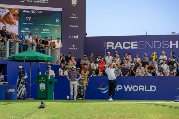 Alex Noren (SWE) Round 2 of the DP World Tour Championship 2025, held at the Jumeirah Golf Estate, Earth Course, Dhabi, United Arab Emerites. 13-16 November 2025. Dubai United Arab Emerites DP World Tour, Dp World Tour Championship 2025, Golf x11290x