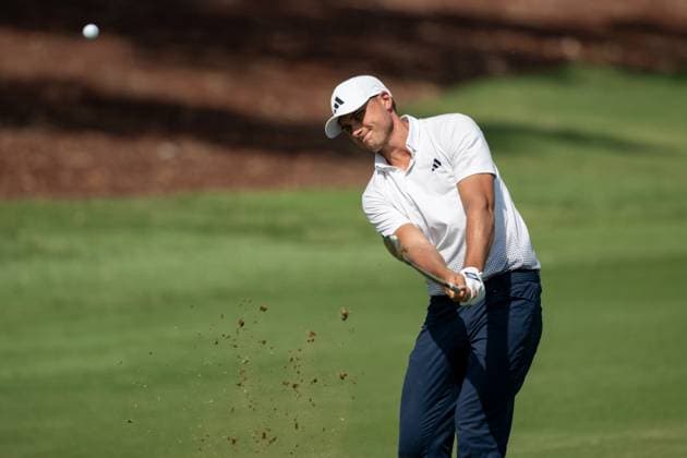 Ludvig Aberg (SWE) Round 2 of the DP World Tour Championship 2025, held at the Jumeirah Golf Estate, Earth Course, Dhabi, United Arab Emerites. 13-16 November 2025. Dubai United Arab Emerites DP World Tour, Dp World Tour Championship 2025, Golf x11290x
