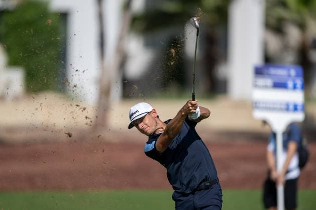 Joakim Lagergren (SWE) Round 2 of the DP World Tour Championship 2025, held at the Jumeirah Golf Estate, Earth Course, Dhabi, United Arab Emerites. 13-16 November 2025. Dubai United Arab Emerites DP World Tour, Dp World Tour Championship 2025, Golf x11290x