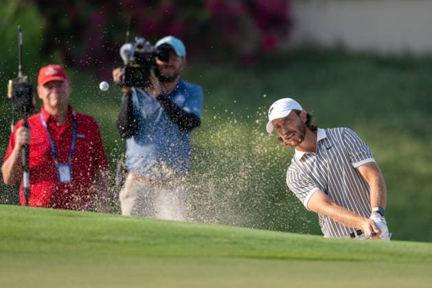 Tommy Fleetwood (ENG) Round 2 of the DP World Tour Championship 2025, held at the Jumeirah Golf Estate, Earth Course, Dhabi, United Arab Emerites. 13-16 November 2025. Dubai United Arab Emerites DP World Tour, Dp World Tour Championship 2025, Golf x11290x