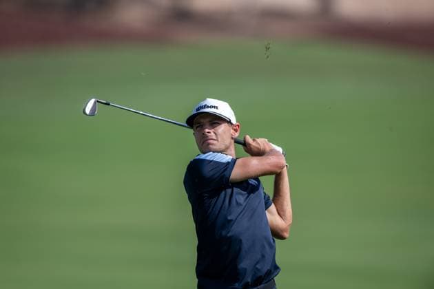 Joakim Lagergren (SWE) Round 2 of the DP World Tour Championship 2025, held at the Jumeirah Golf Estate, Earth Course, Dhabi, United Arab Emerites. 13-16 November 2025. Dubai United Arab Emerites DP World Tour, Dp World Tour Championship 2025, Golf x11290x
