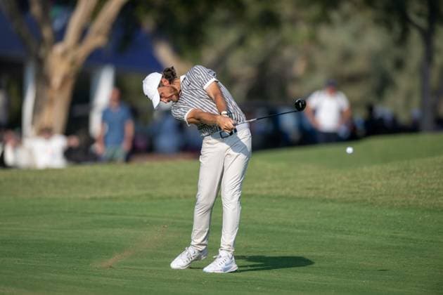 Tommy Fleetwood (ENG) Round 2 of the DP World Tour Championship 2025, held at the Jumeirah Golf Estate, Earth Course, Dhabi, United Arab Emerites. 13-16 November 2025. Dubai United Arab Emerites DP World Tour, Dp World Tour Championship 2025, Golf x11290x