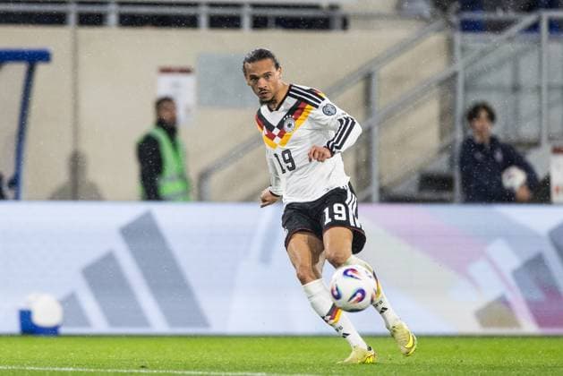 FIFA World Cup, WM, Weltmeisterschaft, Fussball UEFA Qualifiers: Luxembourg - Deutschland; 14.11.2025 Leroy Sane (Deutschland, 19) legt das 0:1 von Nick Woltemade (Deutschland, 11) vor FIFA World Cup UEFA Qualifiers: Luxembourg - Deutschland; Luxembourg, Stade de Luxembourg, 14.11.2025 Copyright: xBEAUTIFULxSPORTS Wunderlx