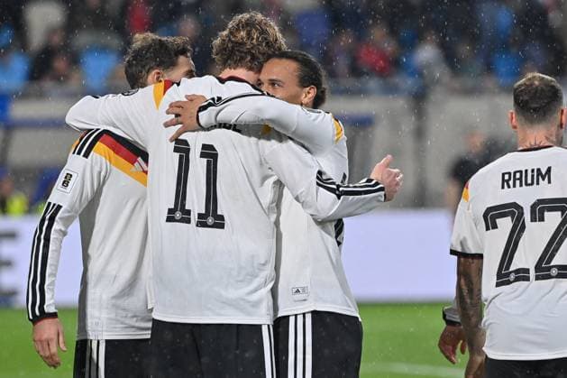 14.11.2025, xjrdrx, Fussball, WM-Qualifikation 2026 Luxemburg - Deutschland emspor, v.l. Nick Woltemade (Deutschland) Jubel, Torjubel, jubelt ueber das Tor, celebrate the goal, celebration (DFL DFB REGULATIONS PROHIBIT ANY USE OF PHOTOGRAPHS as IMAGE SEQUENCES and or QUASI-VIDEO) Luxemburg