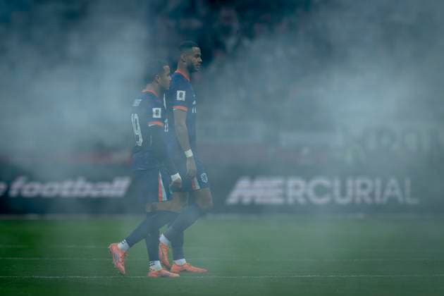 Netherlands forwarder Memphis Depay during the match FOOTBALL - EUROPEAN QUALIFIERS - POLAND - NETHERLANDS at the PGE Narodowy (National Stadium) for the FIFA World Cup, WM, Weltmeisterschaft, Fussball 2026 UEFA Qualifiers - Group G - Matchday 9 season 2025-2026 in WARSAW, Poland on 14 november 2025, (photo by Stefan Koops EYE4images DeFodi Images)