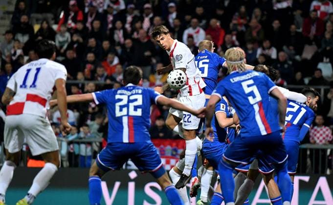 Croatia, Rijeka, 141125. Rujevica Stadium. Football match for the 2026 FIFA World Cup, WM, Weltmeisterschaft, Fussball qualifiers, Croatia - Faroe Islands. In the photo: Luka Vuskovic. Photo: Damir Skomrlj CROPIX Copyright: xxDamirxSkomrljx hrvatska_farski_otoci24-141125