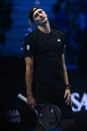 Alexander Zverev (GER) during the singles match between Alexander Zverev (GER) and Felix Auger-Aliassime (CAN) during day six of the Nitto ATP, Tennis Herren Finals 2025 at Inalpi Arena on November 14, 2025 in Turin, Italy  Copyright: xDomenicoxCippitelli IPAxSportx xipa-agency.netx xx IPA_67968041 IPA_Agency_IPA67968041