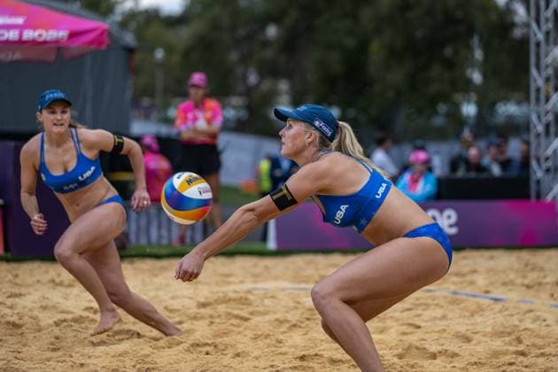 RECORD DATE NOT STATED Beach volleyball, Beachvolleyball World Championships Adelaide, Australia 14.11.2025 ADELAIDE, AUSTRALIA - NOVEMBER 14: Taryn Brasher (Player 2, USA) during the Beach Volleyball World Championships at Adelaide on November 14, 2025 in Adelaide, Australia. Copyright: xBEAUTIFULxSPORTS PeterxWeberx
