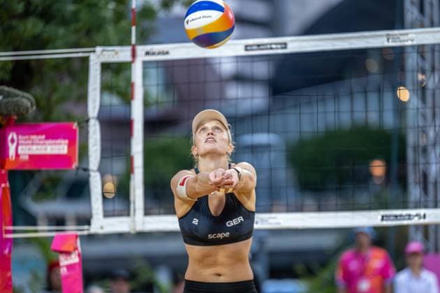 RECORD DATE NOT STATED Beach volleyball, Beachvolleyball World Championships Adelaide, Australia 14.11.2025 ADELAIDE, AUSTRALIA - NOVEMBER 14: Lea Sophie Kunst (Player 2, GER) during the Beach Volleyball World Championships at Adelaide on November 14, 2025 in Adelaide, Australia. Copyright: xBEAUTIFULxSPORTS PeterxWeberx