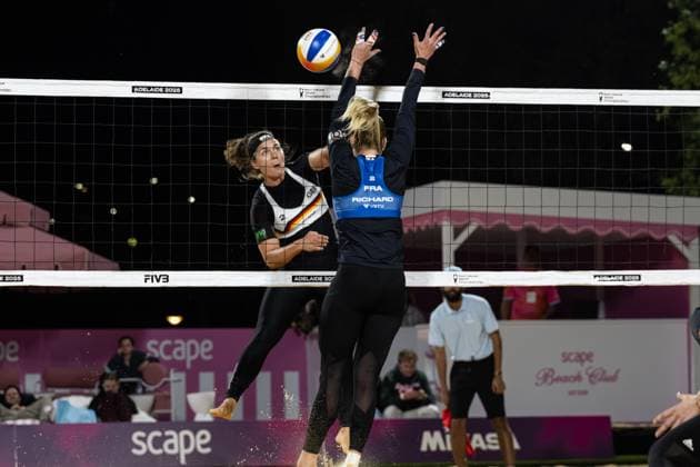 RECORD DATE NOT STATED Beach volleyball, Beachvolleyball World Championships Adelaide, Australia 14.11.2025 ADELAIDE, AUSTRALIA - NOVEMBER 14: Anna-Lena Grüne (Player 2, GER) during the Beach Volleyball World Championships at Adelaide on November 14, 2025 in Adelaide, Australia. Copyright: xBEAUTIFULxSPORTS PeterxWeberx