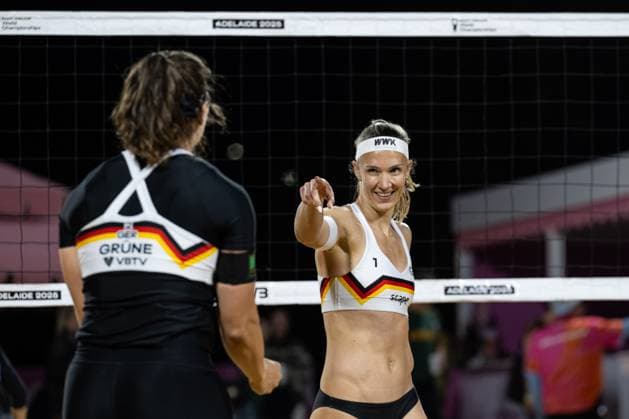 RECORD DATE NOT STATED Beach volleyball, Beachvolleyball World Championships Adelaide, Australia 14.11.2025 ADELAIDE, AUSTRALIA - NOVEMBER 14: Sandra Ittlinger (Player 1, GER) during the Beach Volleyball World Championships at Adelaide on November 14, 2025 in Adelaide, Australia. Copyright: xBEAUTIFULxSPORTS PeterxWeberx