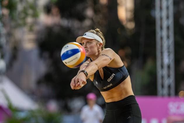 RECORD DATE NOT STATED Beach volleyball, Beachvolleyball World Championships Adelaide, Australia 14.11.2025 ADELAIDE, AUSTRALIA - NOVEMBER 14: Lea Sophie Kunst (Player 2, GER) during the Beach Volleyball World Championships at Adelaide on November 14, 2025 in Adelaide, Australia. Copyright: xBEAUTIFULxSPORTS PeterxWeberx