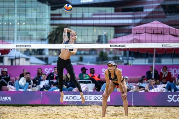 RECORD DATE NOT STATED Beach volleyball, Beachvolleyball World Championships Adelaide, Australia 14.11.2025 ADELAIDE, AUSTRALIA - NOVEMBER 14: Lea Sophie Kunst (Player 2, GER) during the Beach Volleyball World Championships at Adelaide on November 14, 2025 in Adelaide, Australia. Copyright: xBEAUTIFULxSPORTS PeterxWeberx